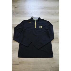 Reebok‎ Centre Ice NHL Boston Bruins 1/4 Zip Shirt Men's M